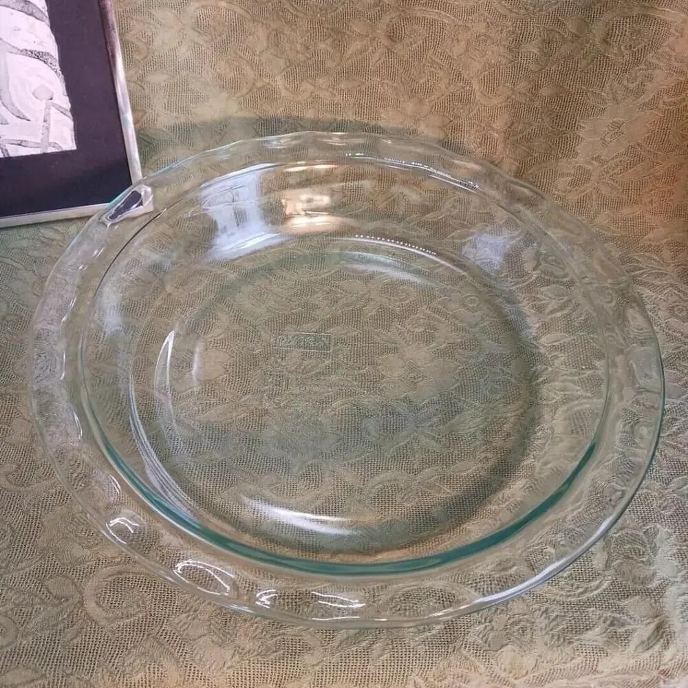 Vintage Pyrex Clear Glass Pie Dish 11 1/4 Inch